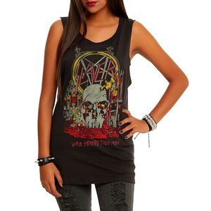 Slayer World Sacrifice Tour 1989 thrush metal rock Official Tank Top M NWT